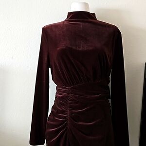NWT- Velvet Body contour mock neck dress